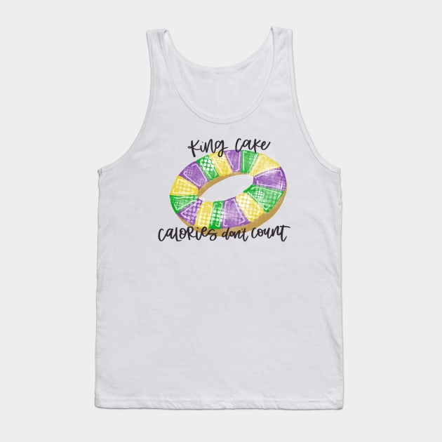 King Cake Calories don’t count Tank Top by AlliCatz